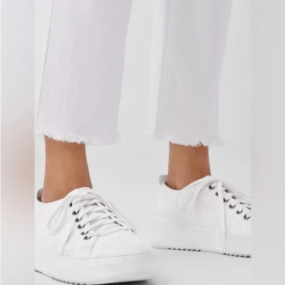 Eileen Fisher White Organic Cotton Jean Ankle Length Frayed Hem 3X Plus Summer - Picture 3 of 16